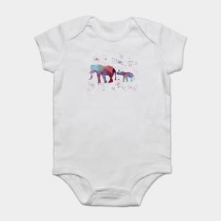 Elephants Baby Bodysuit